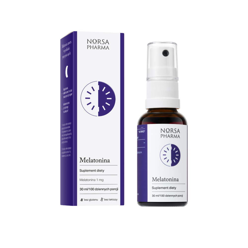 Norsa Pharma Melatonin Oral Spray 30ml, original bottle and packaging, natural lime flavour
